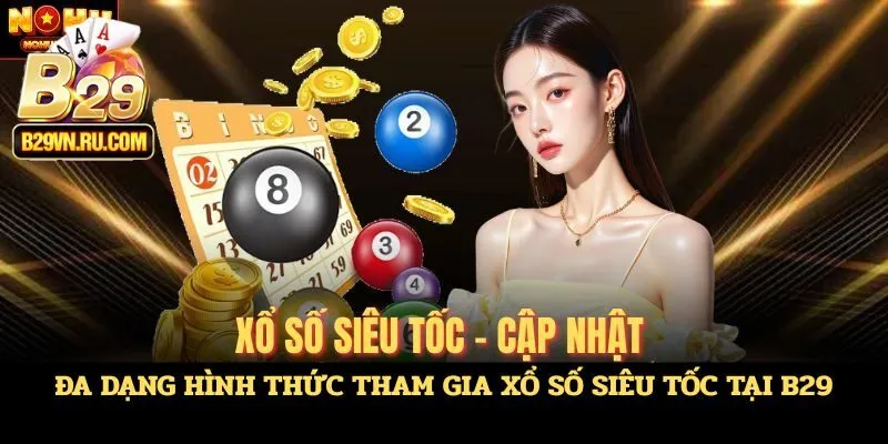Đa dạng hình thức tham gia xổ số siêu tốc tại B29